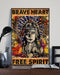 Native American Brave Heart Vertical Canvas And Poster | Wall Decor Visual Art
