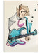 Bass Guitar Brouillard The Bass Guitarist Vertical Canvas And Poster | Wall Decor Visual Art