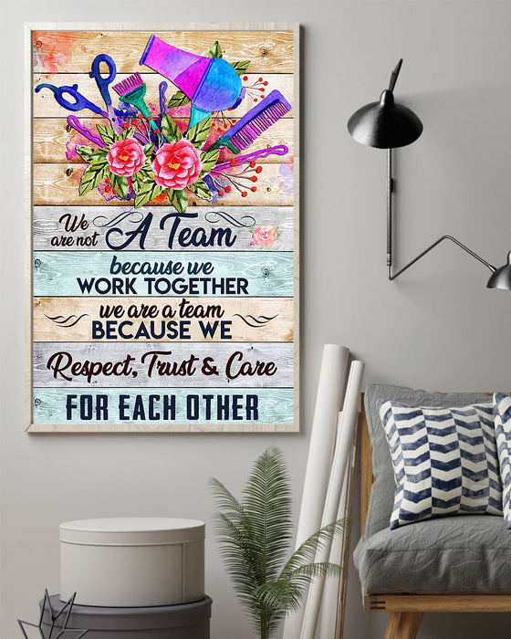 A Team Hairdresser Vertical Canvas And Poster | Wall Decor Visual Art