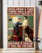 Sewing A Boy Wanted To Become A Tailor Vertical Canvas And Poster | Wall Decor Visual Art