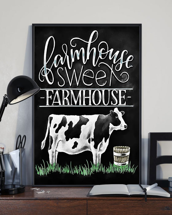 Farmer Farmhouse Sweet Farmhouse Vertical Canvas And Poster | Wall Decor Visual Art