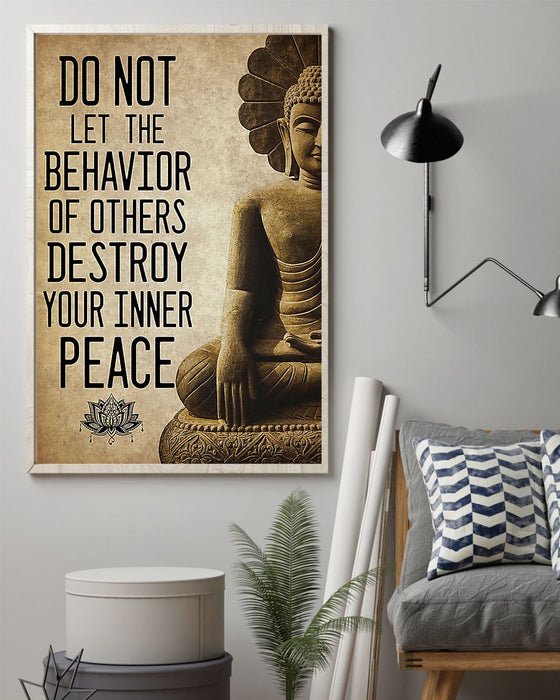 Yoga Your Inner Peace Vertical Canvas And Poster | Wall Decor Visual Art