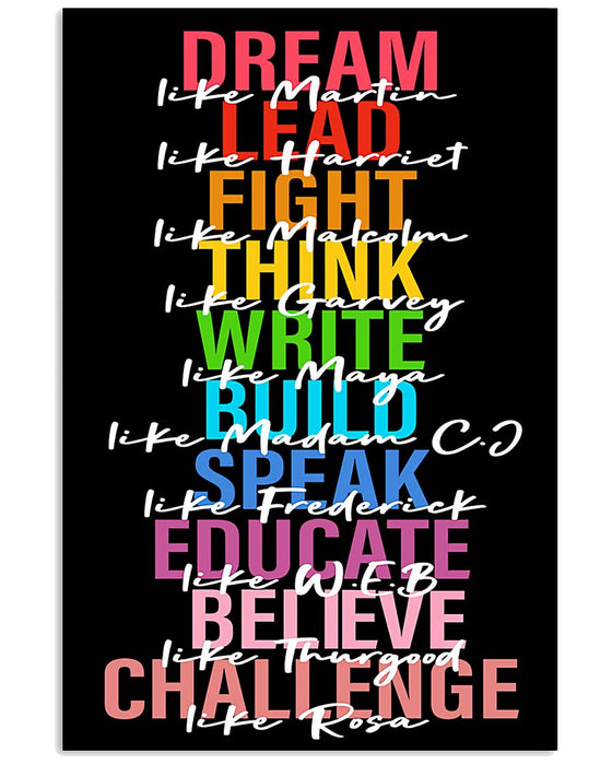 Teacher Like Famous Person Vertical Canvas And Poster | Wall Decor Visual Art