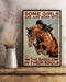 Horse Girl - Some Girls Are Born With The Saddle Vertical Canvas And Poster | Wall Decor Visual Art