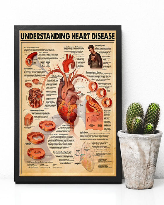 Paramedic Understanding Heart Disease Vertical Canvas And Poster | Wall Decor Visual Art