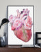 Flower Heart Cardiology Vertical Canvas And Poster | Wall Decor Visual Art