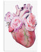 Flower Heart Cardiology Vertical Canvas And Poster | Wall Decor Visual Art