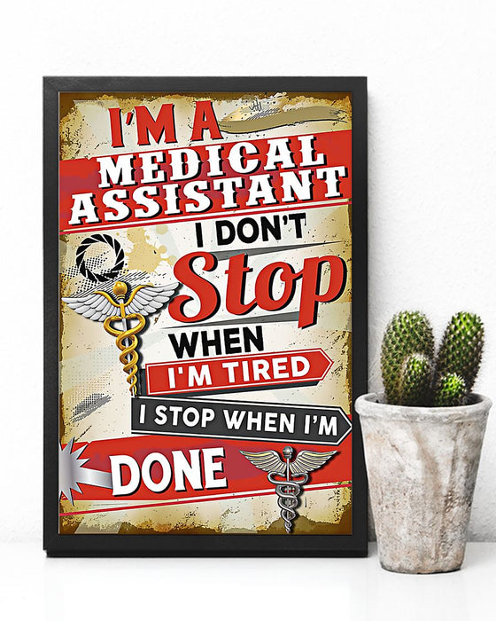 I'm A Medical Assistant Vertical Canvas And Poster | Wall Decor Visual Art