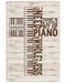 Piano And Jesus Vertical Canvas And Poster | Wall Decor Visual Art