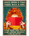 Redhead A Girl Who Had Red Hair And Loved Books Vertical Canvas And Poster | Wall Decor Visual Art