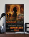 Firefighter Courate Is More Important Than Fear Po Vertical Canvas And Poster | Wall Decor Visual Art