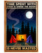 Camping Time Spent With Stars Vertical Canvas And Poster | Wall Decor Visual Art
