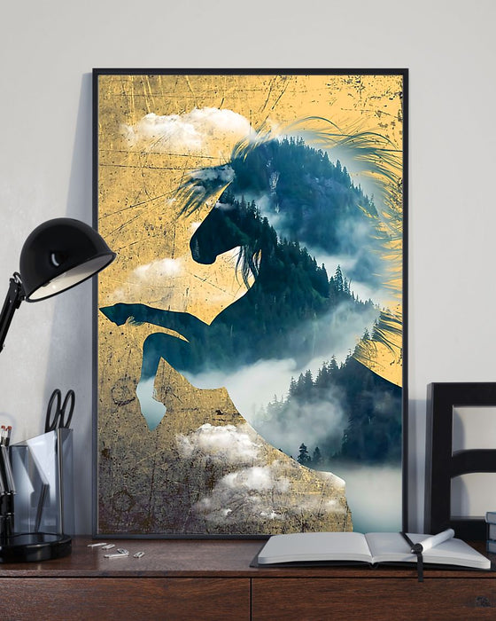 Horse Girl - Horse Vintage Horse Lovers Gift Vertical Canvas And Poster | Wall Decor Visual Art