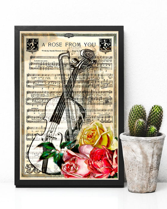 Viola - Flowers Vertical Canvas And Poster | Wall Decor Visual Art