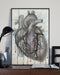 Heart Anatomy Strings Cardiologist Vertical Canvas And Poster | Wall Decor Visual Art