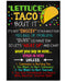 Social Worker Lettuce Taco Vertical Canvas And Poster | Wall Decor Visual Art