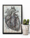 Heart Anatomy Strings Cardiologist Vertical Canvas And Poster | Wall Decor Visual Art