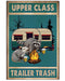 Camping Upper Class Trailer Trash Vertical Canvas And Poster | Wall Decor Visual Art