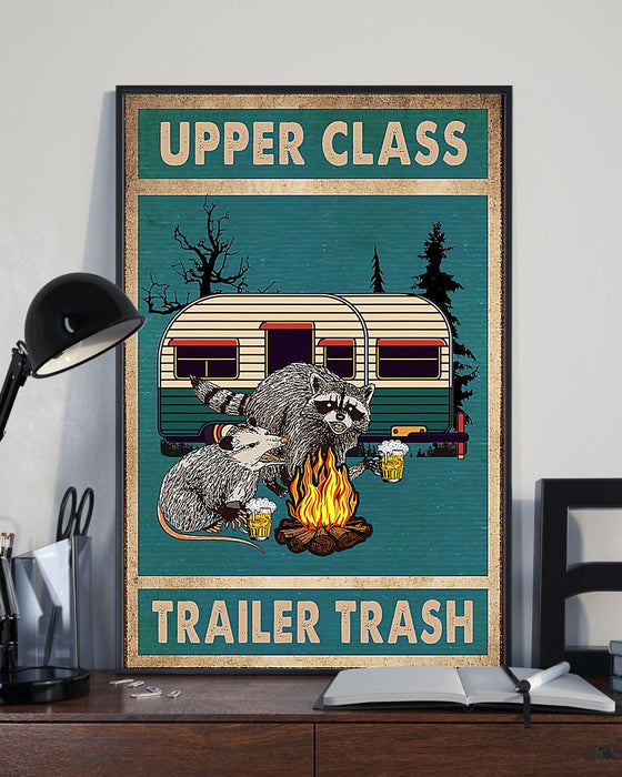 Camping Upper Class Trailer Trash Vertical Canvas And Poster | Wall Decor Visual Art