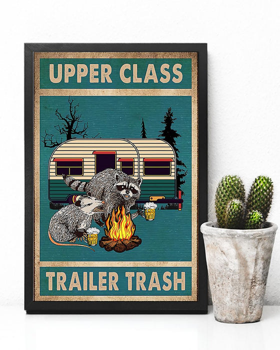 Camping Upper Class Trailer Trash Vertical Canvas And Poster | Wall Decor Visual Art