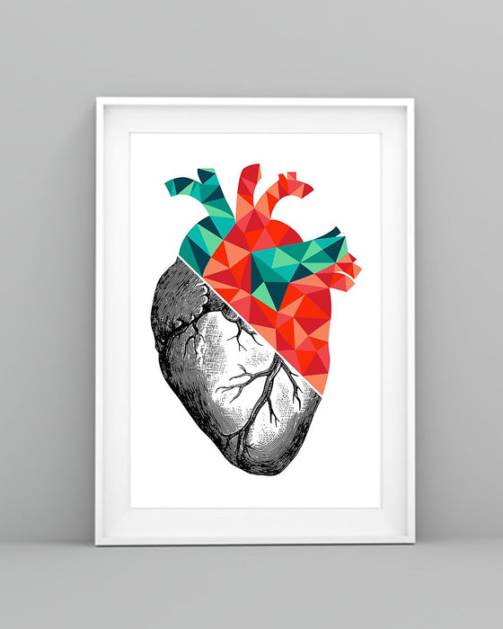 Cardiologist Heart Anatomy Vertical Canvas And Poster | Wall Decor Visual Art