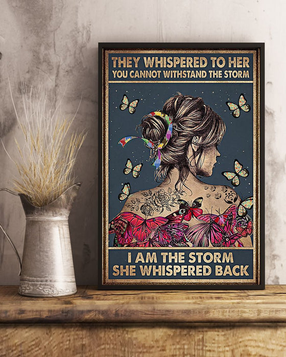 Social Worker I Am The Storm Vertical Canvas And Poster | Wall Decor Visual Art
