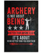Archery Makes You Be Confident Vertical Canvas And Poster | Wall Decor Visual Art