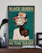 African - Black Art - Black Queen In The Game - Black Art Vertical Canvas And Poster | Wall Decor Visual Art