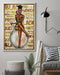 African - Black Art - Black Queen - Educated Vertical Canvas And Poster | Wall Decor Visual Art