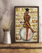 African - Black Art - Black Queen - Educated Vertical Canvas And Poster | Wall Decor Visual Art