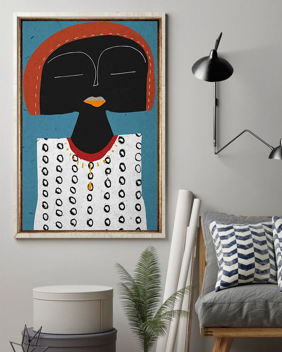 African - Black Art - Funny Face 2 Vertical Canvas And Poster | Wall Decor Visual Art