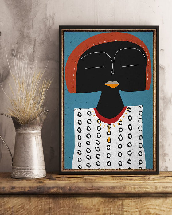 African - Black Art - Funny Face 2 Vertical Canvas And Poster | Wall Decor Visual Art