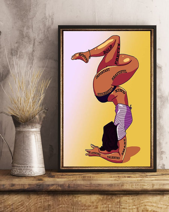 African - Black Art - Strong - Talented - Smart Vertical Canvas And Poster | Wall Decor Visual Art