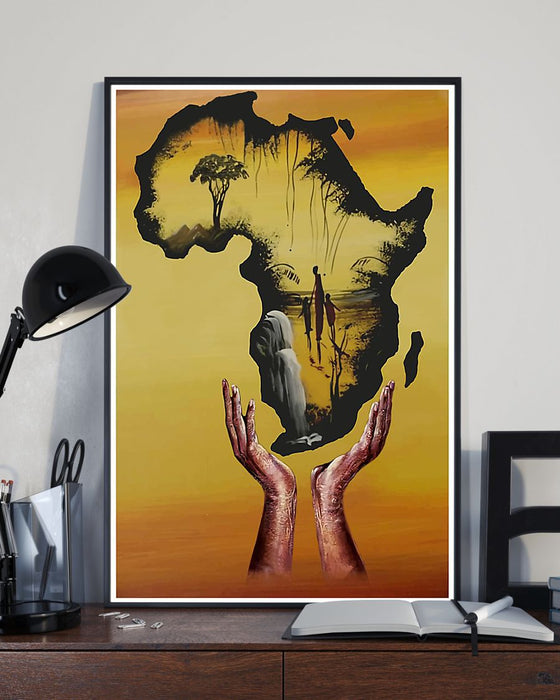 African - Black Art - Remember Your Root Vertical Canvas And Poster | Wall Decor Visual Art