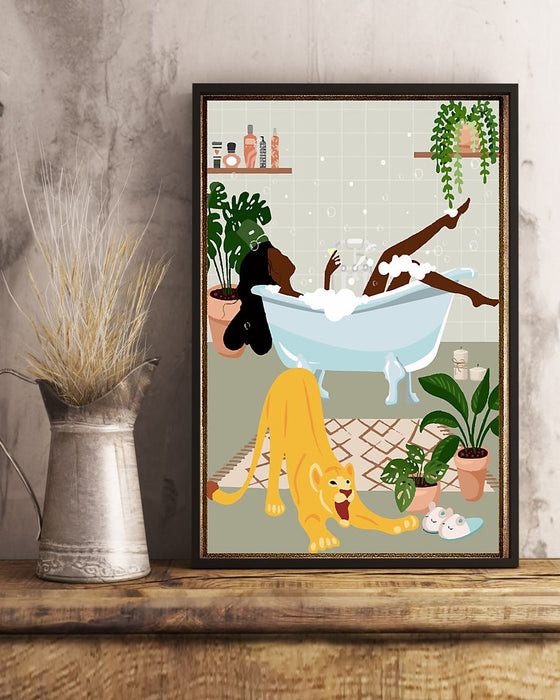 African - Black Art - Black Girl Poster 030506 Vertical Canvas And Poster | Wall Decor Visual Art