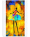 African - Black Art - Colorful African Girls Ballerina Dancing 1 Vertical Canvas And Poster | Wall Decor Visual Art