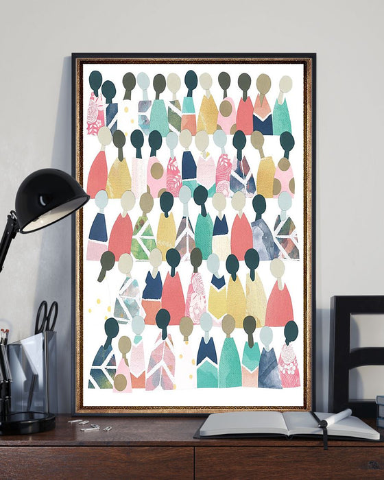 African - Black Art - People Of Colors Vertical Canvas And Poster | Wall Decor Visual Art