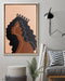 African - Black Art - Black Woman Portrait 1 Vertical Canvas And Poster | Wall Decor Visual Art