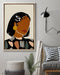 African - Black Art - Abstract Woman Vertical Canvas And Poster | Wall Decor Visual Art