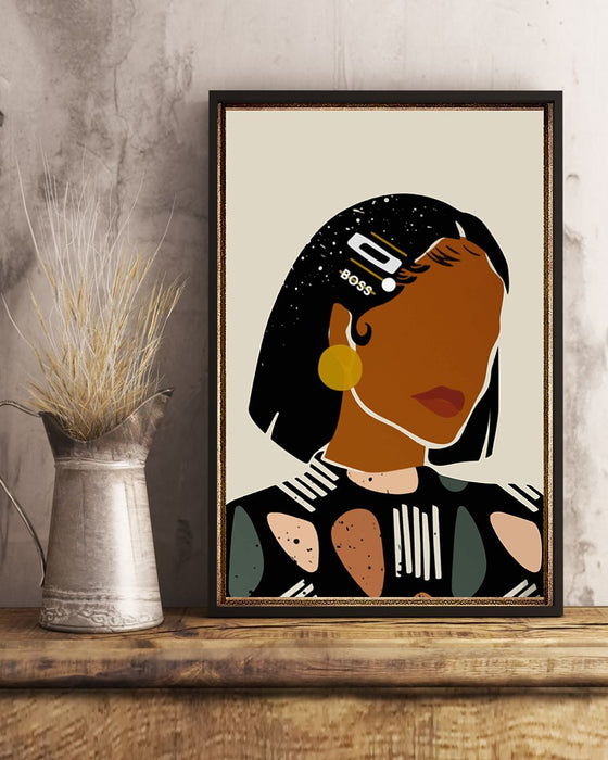 African - Black Art - Abstract Woman Vertical Canvas And Poster | Wall Decor Visual Art