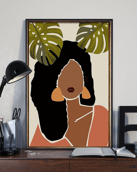 African - Black Art - Wonder Black Girl 0406 Vertical Canvas And Poster | Wall Decor Visual Art