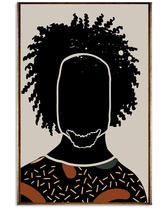 African - Black Art - Black Boy Vertical Canvas And Poster | Wall Decor Visual Art
