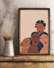 African - Black Art - Black Sisterhood 4 Vertical Canvas And Poster | Wall Decor Visual Art