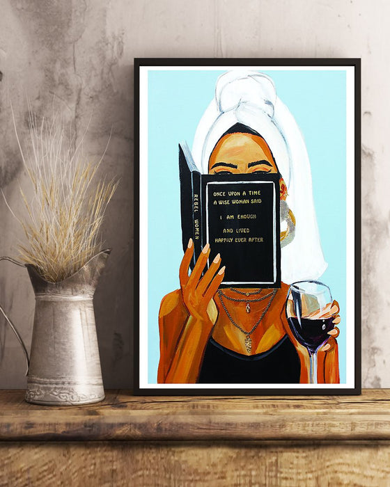 African - Black Art - Black Woman With Inspirational Quote - Black Art Vertical Canvas And Poster | Wall Decor Visual Art