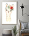 African - Black Art - Flower Llama 2 Vertical Canvas And Poster | Wall Decor Visual Art