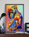 African - Black Art - Black King And Queen Portrait Vertical Canvas And Poster | Wall Decor Visual Art