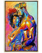 African - Black Art - Black King And Queen Portrait Vertical Canvas And Poster | Wall Decor Visual Art