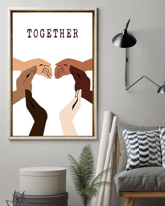 African - Black Art - Heart Of Kindness Vertical Canvas And Poster | Wall Decor Visual Art