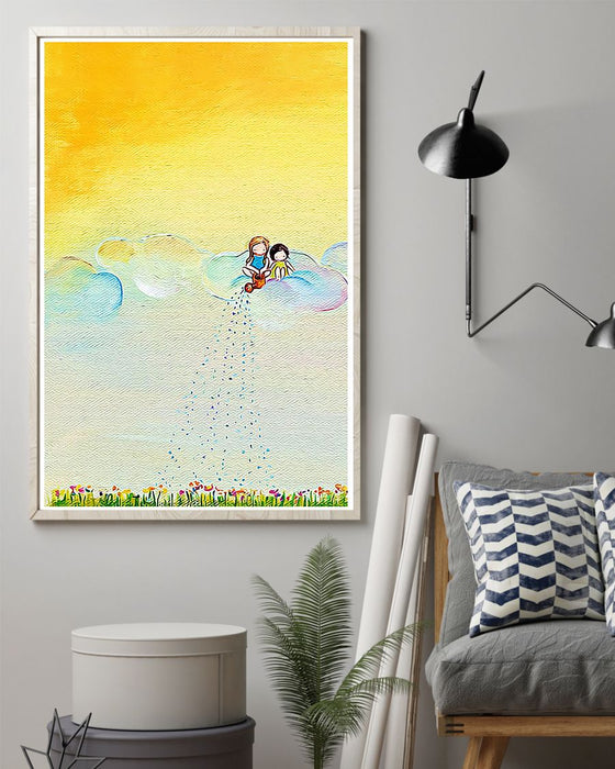 African - Black Art - Sprinkle Shower Vertical Canvas And Poster | Wall Decor Visual Art