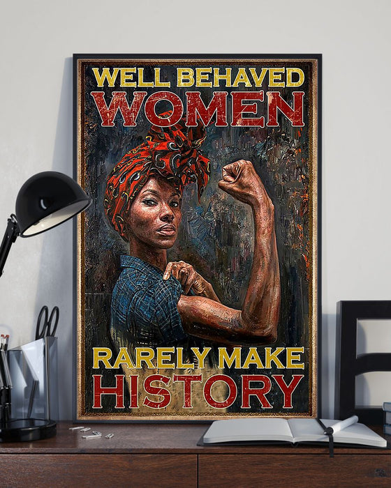 African - Black Art - Black Women Making History Vertical Canvas And Poster | Wall Decor Visual Art